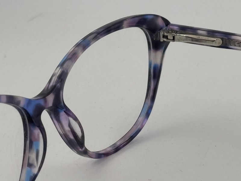DELANCY DEL 159 Purple Blue Marble 50-15-135 Plastic Glasses Frames gallery