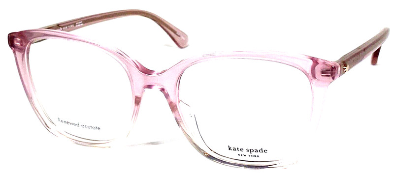 KATE SPADE NEW YORK “LEANNA” NOS Pink Crystal Eyeglasses Frame 54-18-140