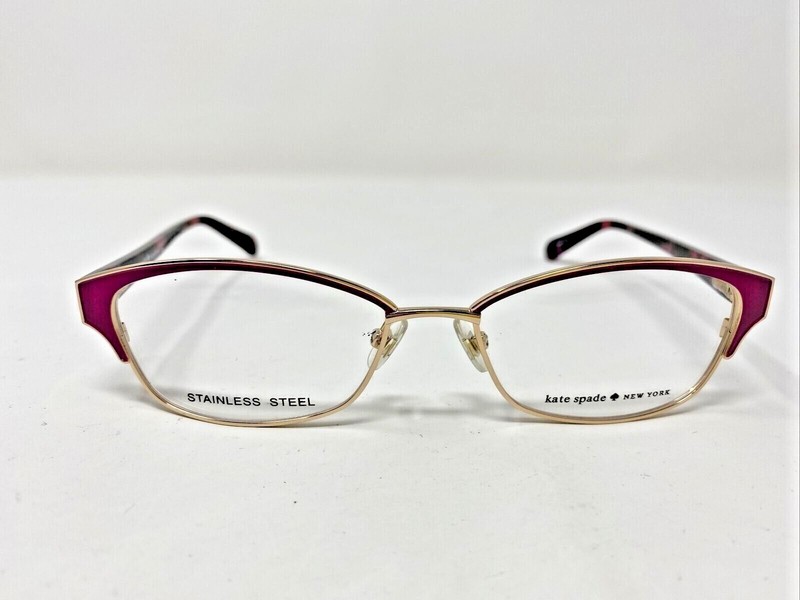 Kate Spade Eyeglasses Frame RAGAN 01Z0 51-16-135 Gold/Red Marble Full Rim 3722