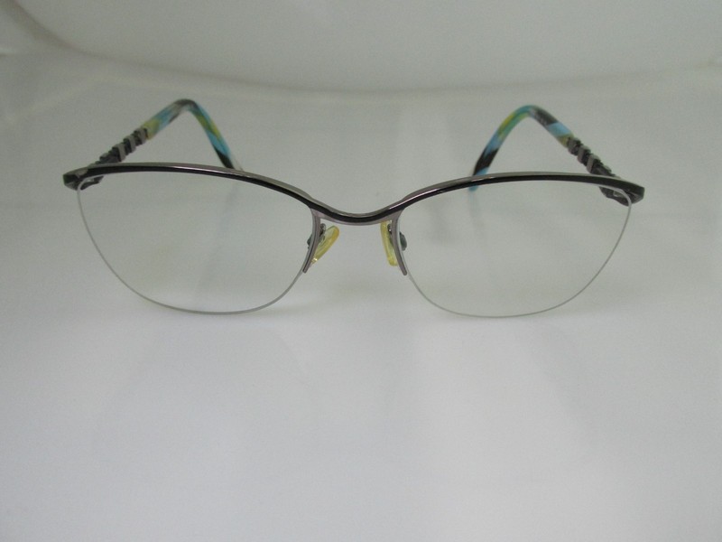 Takumi TK1083 Rimless Eyeglass Frames Designer Blue Green Brown Ladies 55 18 135 gallery