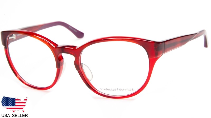 NEW PRODESIGN DENMARK 4665 1 c.4022 RED EYEGLASSES FRAME 52-18-135 B44mm Japan