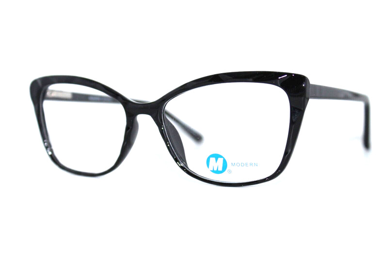 NEW MODERN OPTICAL GLIMMER BLACK AUTHENTIC EYEGLASSES FRAMES 54-17-140MM