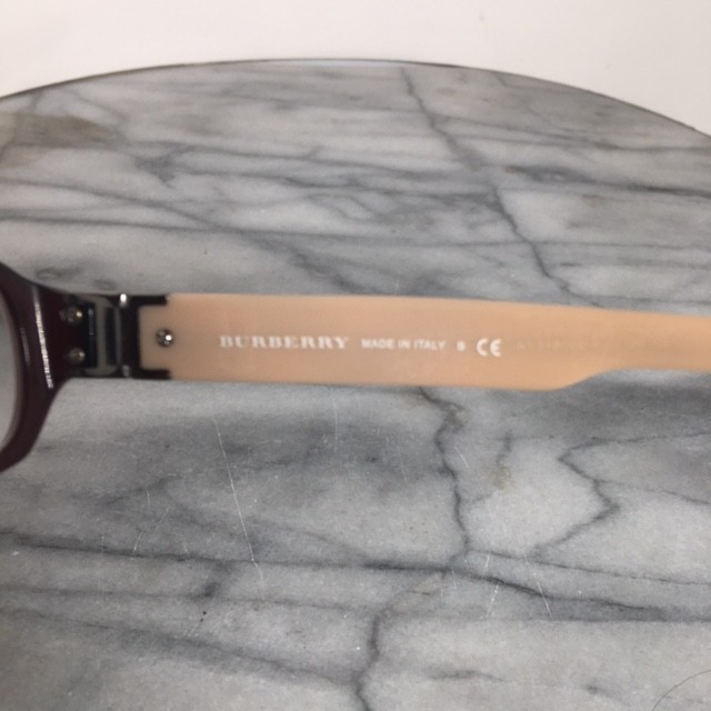 Burberry Eyeglasses B 2082 3014 Merlot Nude Rectangular Frame 51-16-135 10810 gallery