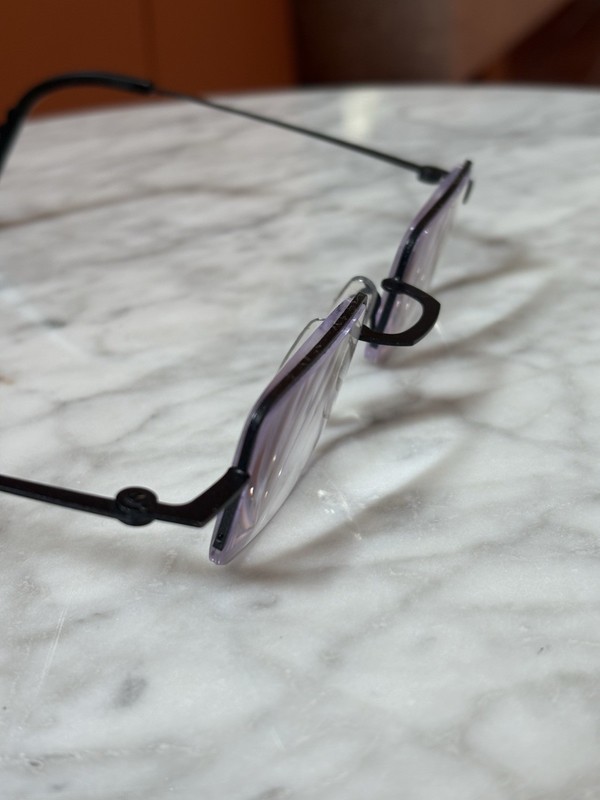 THEO Belgium FILICUDI Half Rim Eyeglasses 31-20-140 Black gallery