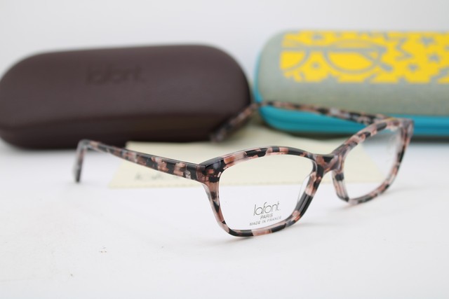 NEW JEAN LAFONT PARIS OCEANE 1023 GREY BROWN MARBLE AUTHENTIC EYEGLASSES 51-15 gallery
