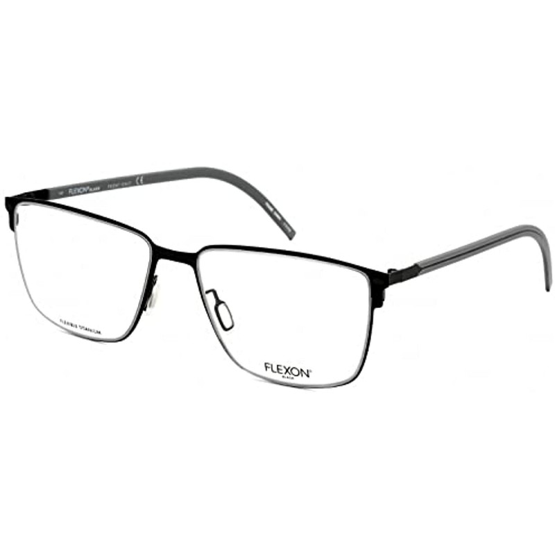 NEW FLEXON B2076 001 Black Flexible Titanium Eyeglasses 56mm with Flexon Case