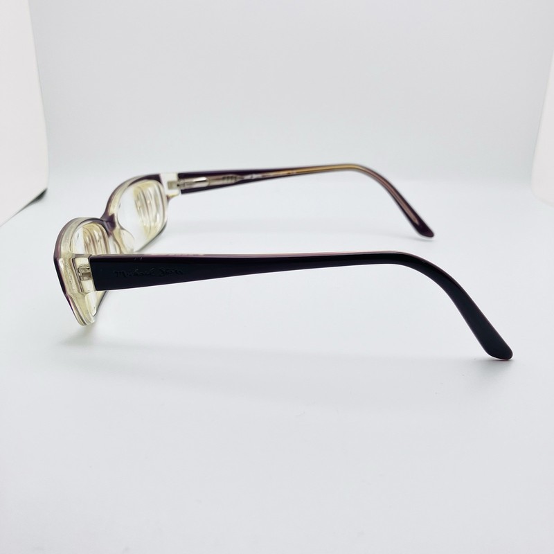 Michael Stars Eyeglasses Frames Chameleon Black and Clear Rectangle 53-15-135 gallery