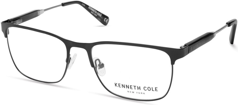Kenneth Cole New York KC0312 002 Black Metal Optical Eyeglasses Frame 53-17-140