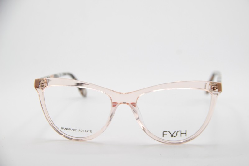 NEW FYSH 3742 S309 CLEAR PINK TORTOISE AUTHENTIC FRAMES W/CASE EYEGLASSES 54-17 gallery