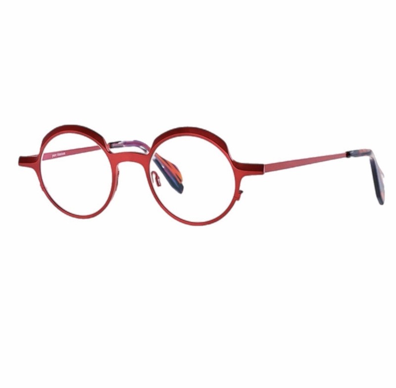 Theo Eyewear Brilliant Red Glasses