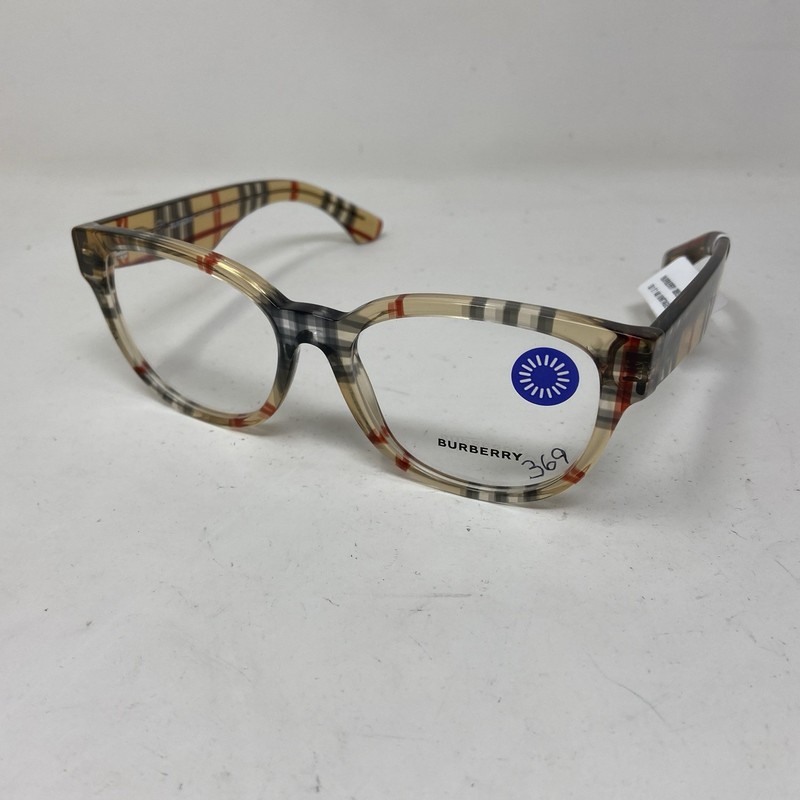 Burberry B 2240 4122 53-17-140 Vintage Checker Plaid Eyeglasses /J05