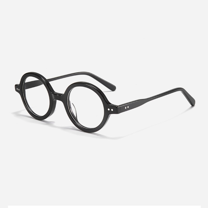 Classic Designer Round Eyeglasses Acetate Frames Vintage Eyewear For Women Men