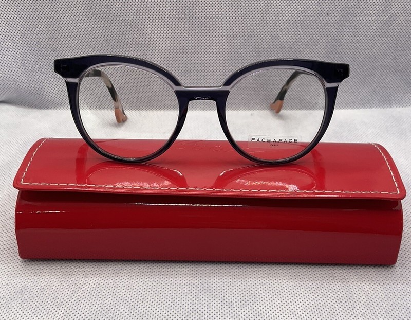 Face A Face Limited Edition Glasses – Bocca 20’s 2 – Color 203 Dark Mauve – NEW