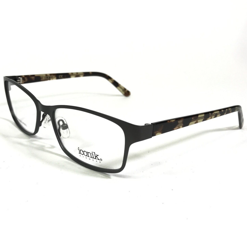 Iconik Eyeglasses Frames Suzy C01 Green Tortoise Rectangular Full Rim 53-16-135