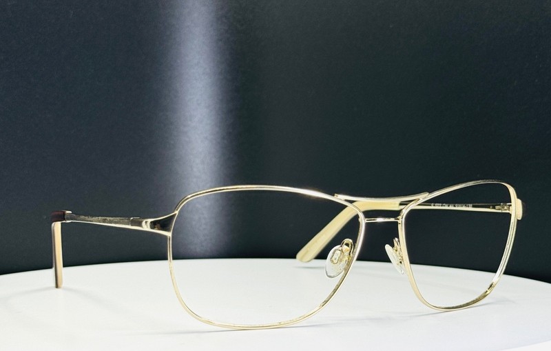 VTG UNBRANDED S 573 40 Unisex Gold Aviator Full Rim Eyeglasses FRAMES ONLY gallery
