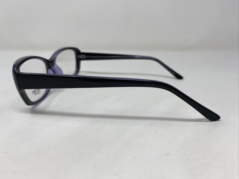 Lido West MARINA BLACK/PURPLE 55-15-140 Plastic Full Rim Eyeglasses Frame ME25 gallery