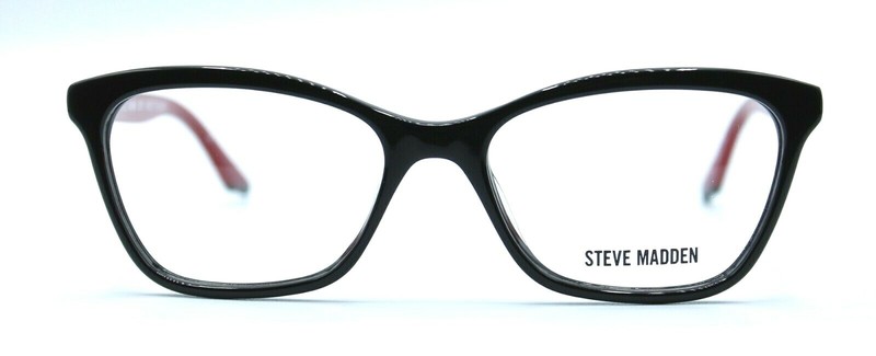 STEVE MADDEN - KWILTT 51/17/140 BLACK- RED - NEW Authentic WOMEN EYEGLASSES gallery