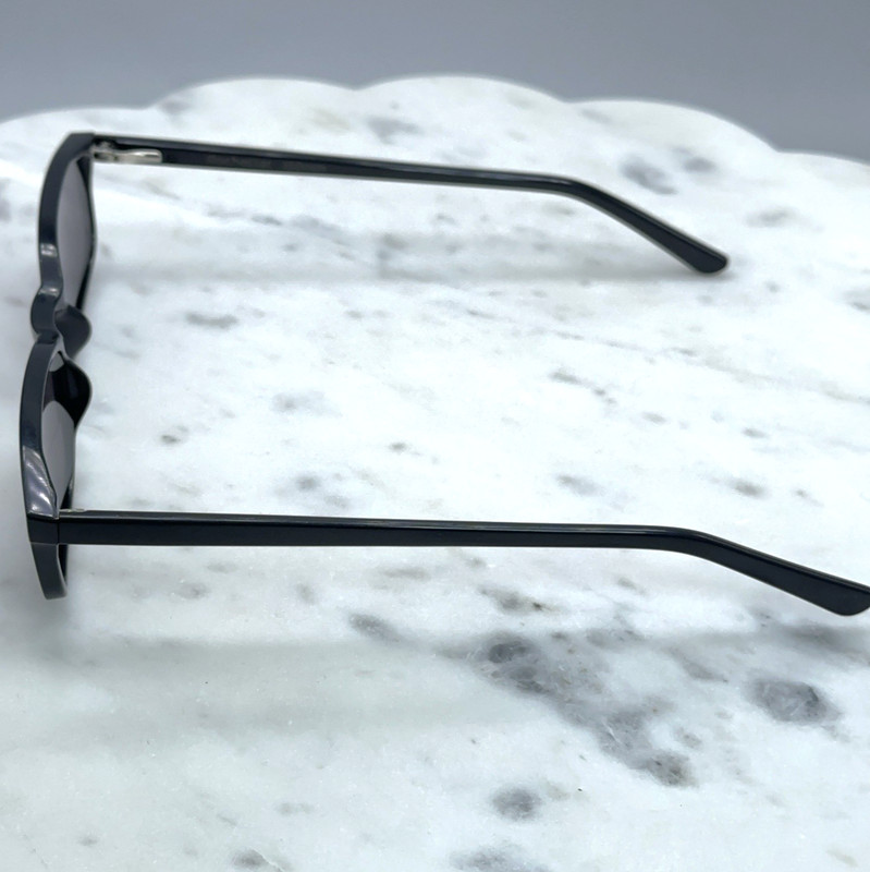 Rochester Solid Black Rectangle Full Rim Eyeglasses Frames Only 150mm gallery