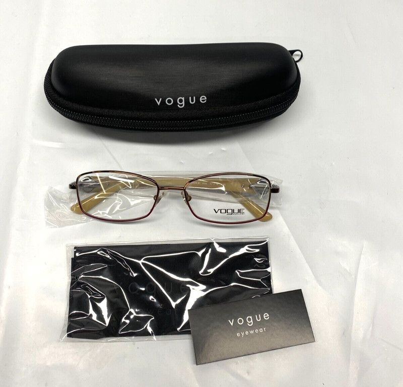 Vogue VO 3845-B Women’s Eyeglass Frames – 52-16-135 – Brown – Demo Lenses