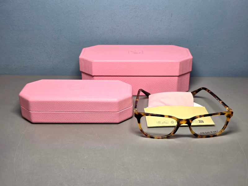 Swarovski SK2003 1009 52-18-140 Tortise Shell Pattern Full Glasses Frame New