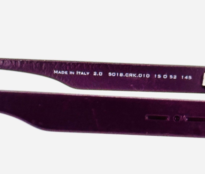 NEW ITALIA INDEPENDENT 5018 CRK.010 Burgundy Rectangle Eyeglasses 52-15-145 B:35 gallery