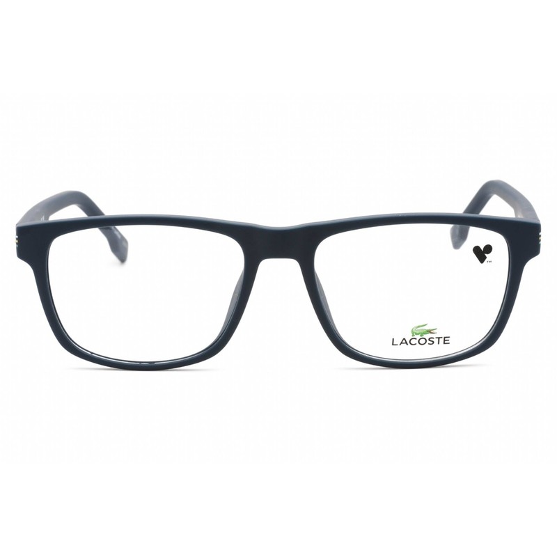Lacoste Unisex Eyeglasses Matte Blue Rectangular Shape Full Rim Frame L2887 401 gallery