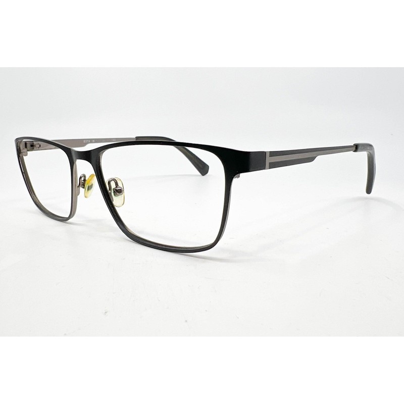 Van Heusen Eyeglasses Mens Black S374 Metal Rectangular Frame 55-17-140 gallery