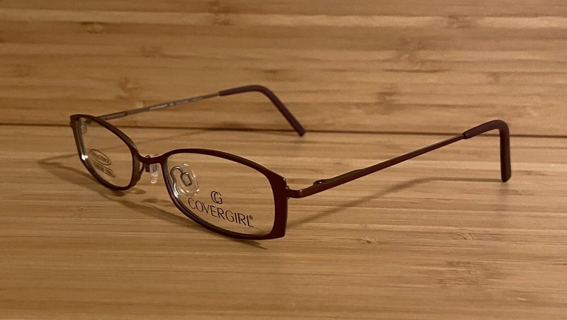 COVERGIRL CG0328 Eyeglasses Frames Rose Cashmere Stainless Steel 49-18-135