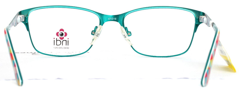 INDI KG7003 TL Teal Girls Kids Semi Cat Eye Eyeglasses 47-15-125 B:32 'AS-IS' gallery