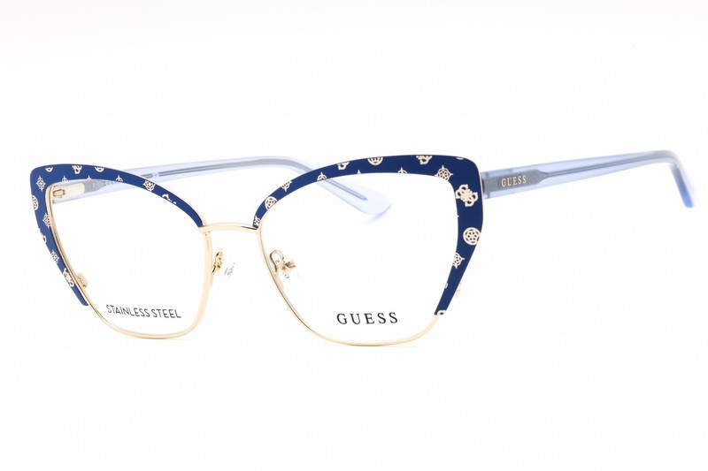 GUESS GU50122-092-54 Eyeglasses Size 54mm 16mm 145mm blue Women