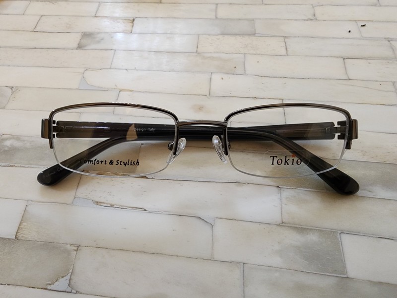 TOKIO Eyeglasses 1524 Frames 51-19-140 Gunmetal Semi Rimless NEW