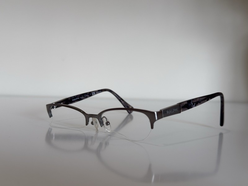 Ralph Lauren RA 6040 496 Half Rim Gunmetal Havana Eyeglasses Frame 52-17-135