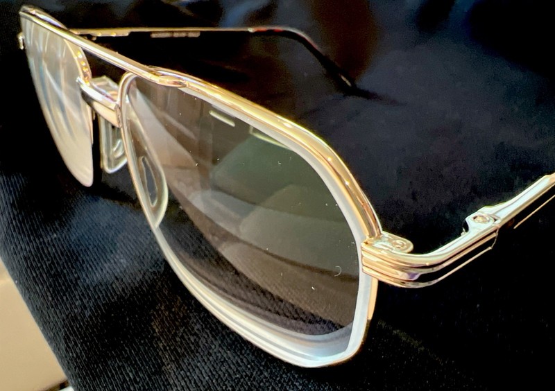 Modern Optical Aviator Eyeglasses Frames Adult Kevin Gold Full Rim 54-18-135 gallery