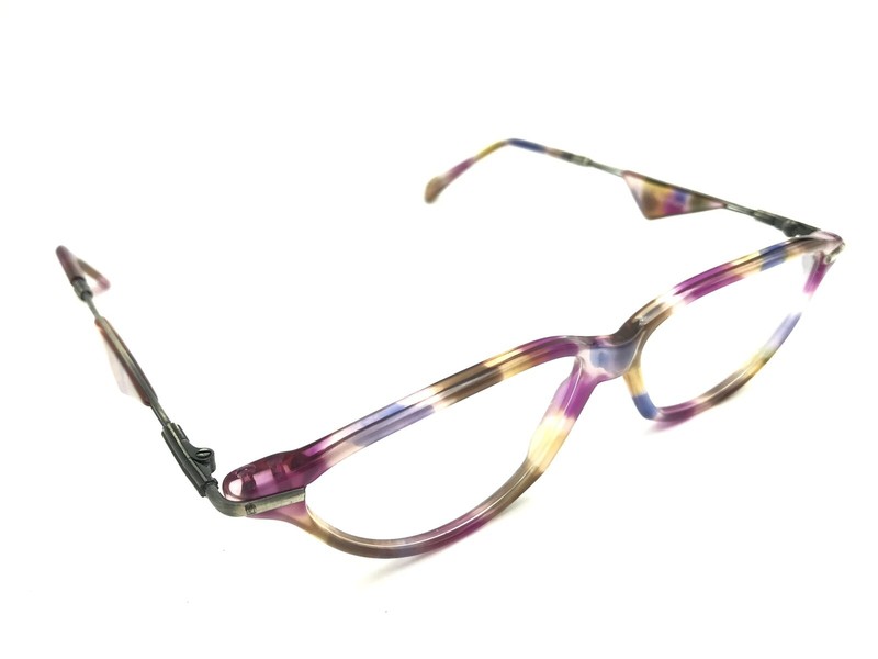 Axel S. COLETTE 601-276 Purple Pink Cat Eye Eyeglasses Frames Vintage 54-12
