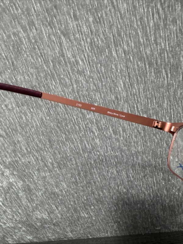 Ti Flex WP TFL2103 Flex Titanium Eyeglasses Frame Shiny Wine 52-16-135 NWT gallery
