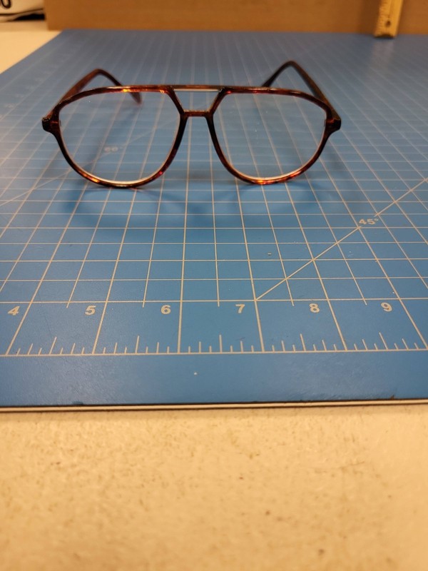 Vintage Tortoise Aviator Eyeglass Frames Large Pilot Double Bridge Mexico 80s