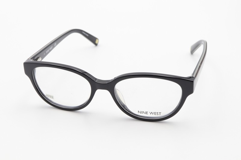 NINE WEST NW5101 001 Polished Black / Cheetah 49-16-135 Frames Flex Hinges X792 gallery
