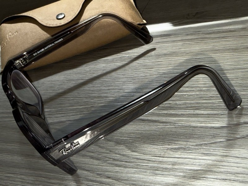 RAY-BAN RB7217 CHAD 8263 CLEAR GREY GLASSES PRESCRIBED LENS AUTHENTIC 52-22 145 gallery