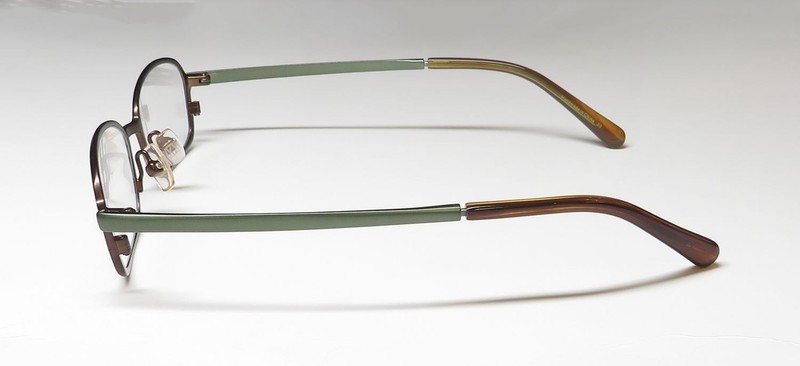 NEW VERA WANG V027 GLASSES RECTANGULAR WOMENS BR 50-17-138 BROWN FULL-RIM METAL gallery