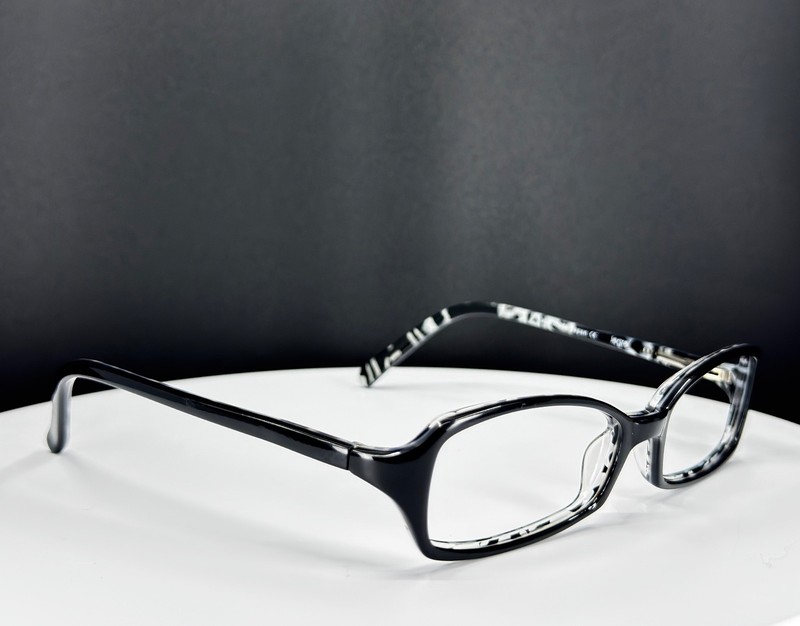 LEGRE LE-087 607 Unisex Black Tortoise Rectangle Eyeglasses FRAMES ONLY