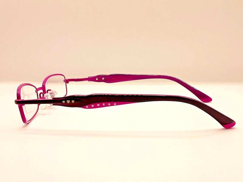 BARBIE 666197970351 GLAM Fushia/Black, Full Rim, Frame Only 45-16-126 16/E9 gallery