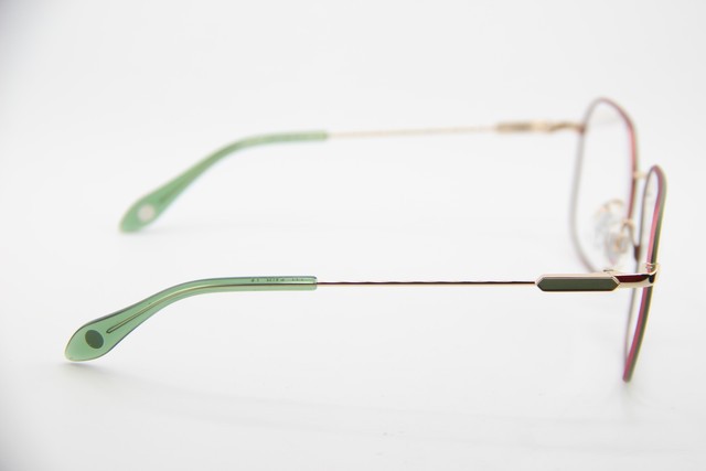 NEW FYSH 3737 M216 GOLD GREEN GUNMETAL CLEAR AUTHENTIC EYEGLASSES 54-17 gallery