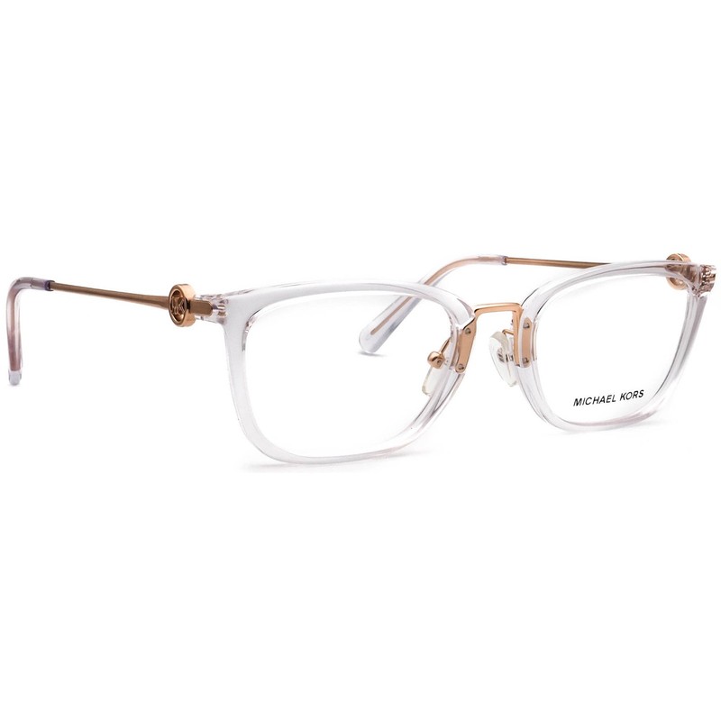 Michael Kors Eyeglasses MK 4054(Captiva) 3105 Crystal/Rose Gold Square 52-20 140