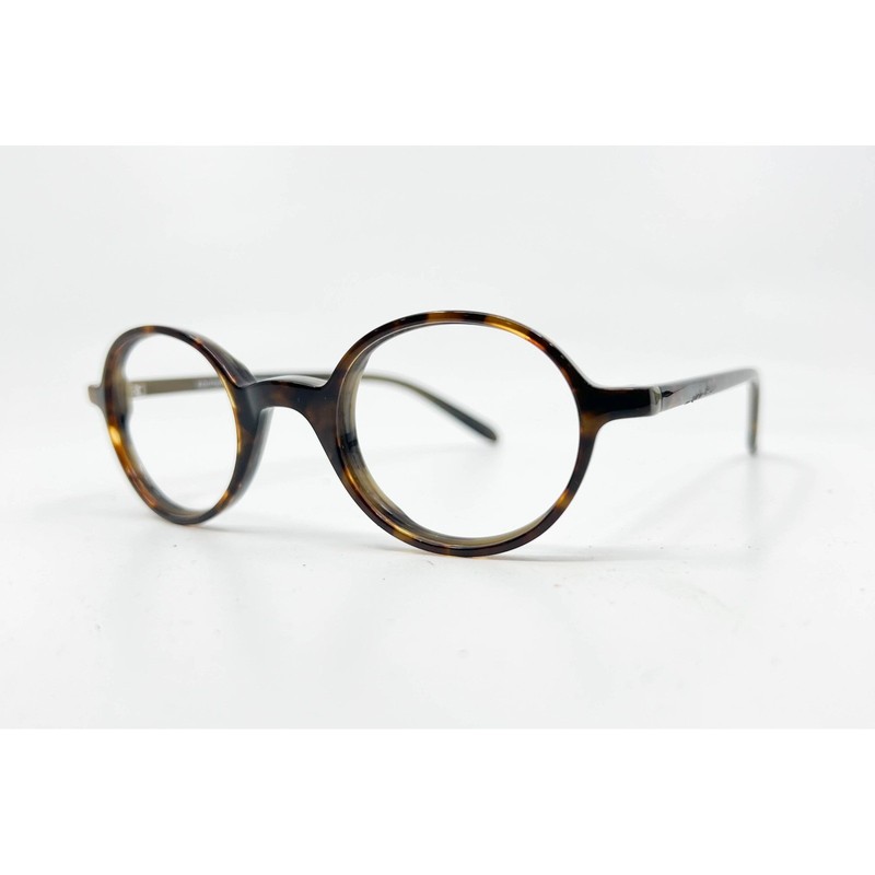 EDITOR Shriver Eyeglasses Women Demi-Olive Round Frame 43-22-145 30305
