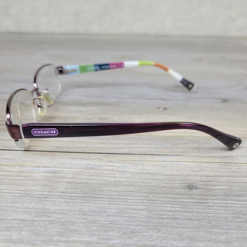 Coach Eyeglass Frames HC 5004 Bettie 9032 Purple Women 51-16-135 Half Rim gallery