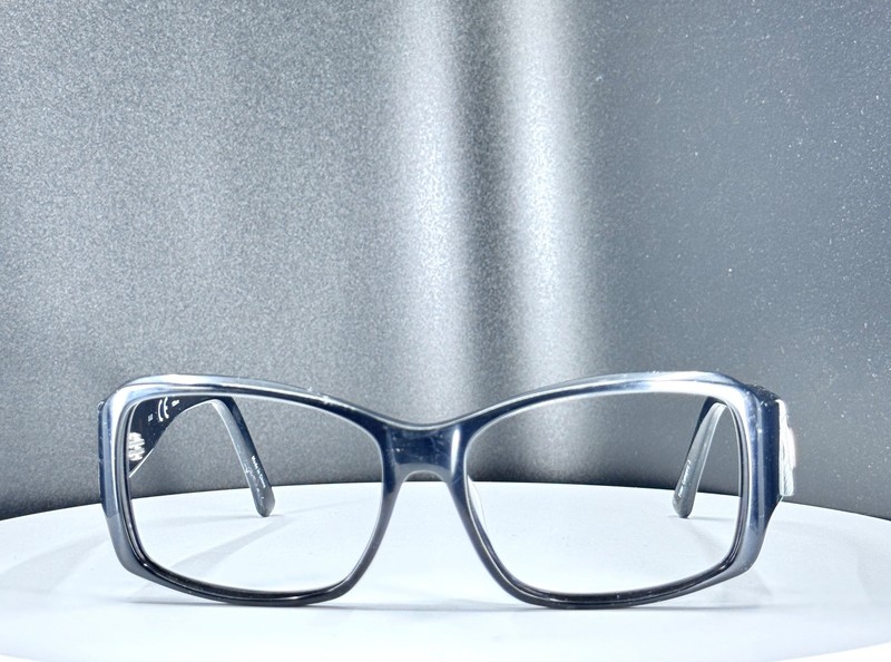 VTG ELLE EL18926 BK Womens Black Glam Square Full Rim Eyeglasses FRAMES ONLY gallery