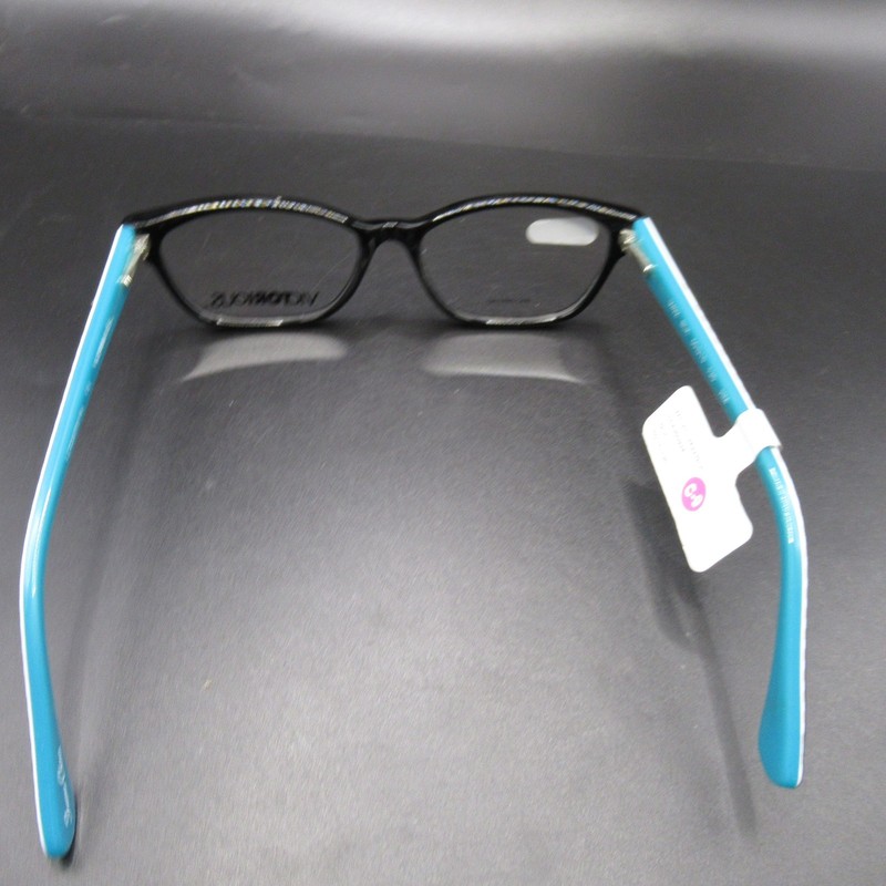 NEW Victorious V422 Black Cat Eye Eyeglass Frames Women's 50-15-135 Full Rim gallery