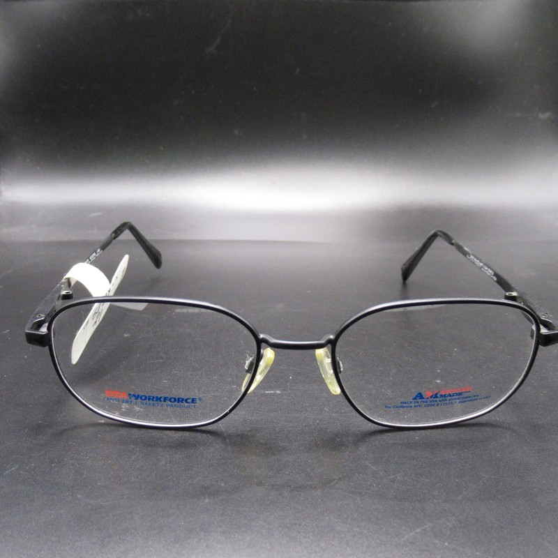 ArtCraft USA Workforce WF432AM Black Oval Eyeglass Frames 43-20-140 New W/ Tags
