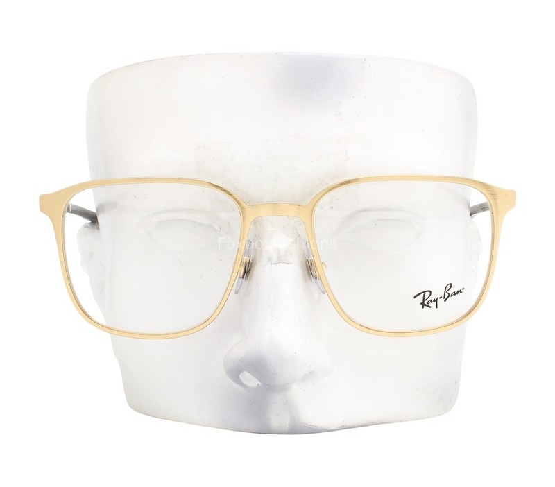 Ray-Ban Eyeglasses Glasses RB 6512 2860 Brushed Gold on Brown Havana 52mm w/case gallery