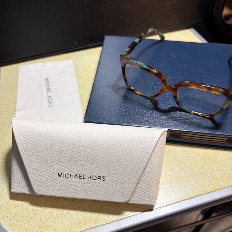 Michael Kors MK 4119U nassau teal graphic tortoise 4000 Eyeglasses square frame gallery